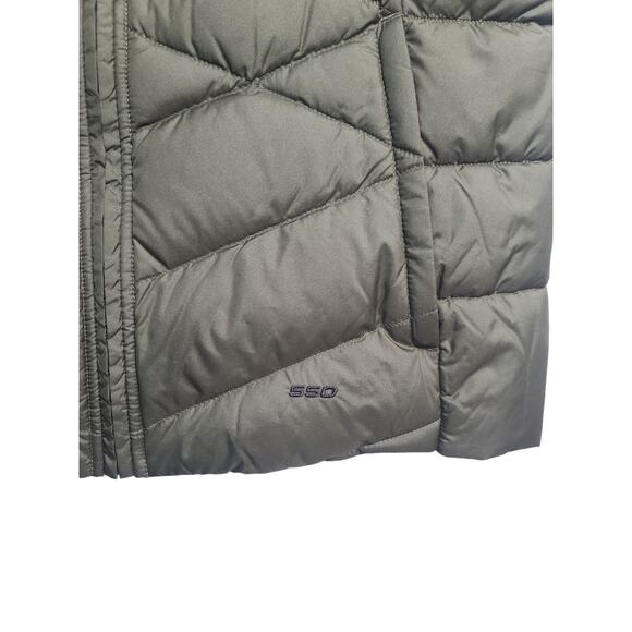 The North Face Alpz 550 Fill Down Vest Medium Olive Green EUC NF0A3CR7 - Picture 4 of 6